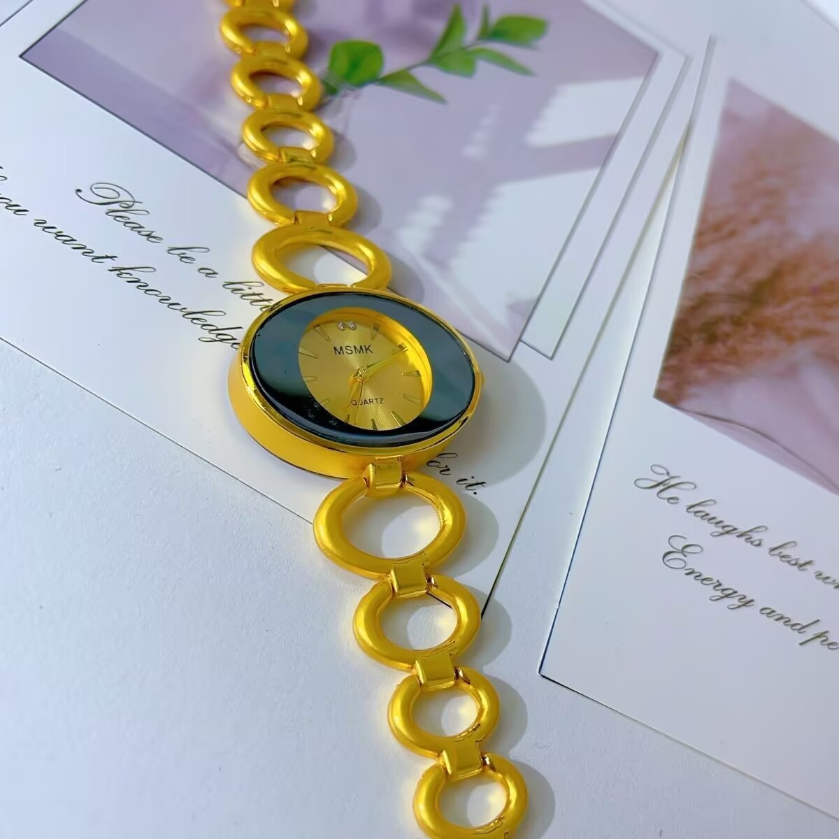 ใหม่อเมริกัน 24K ชุบทองนาฬิกาง - Gold Plated Jewelry บทวิจารณ์และราคา
