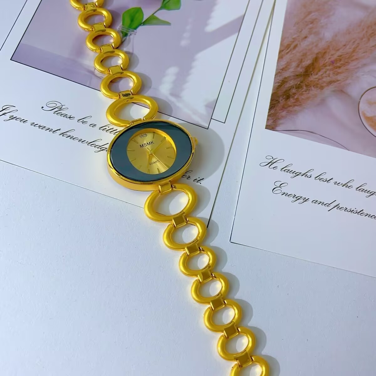 ใหม่อเมริกัน 24K ชุบทองนาฬิกาง - Gold Plated Jewelry บทวิจารณ์และราคา